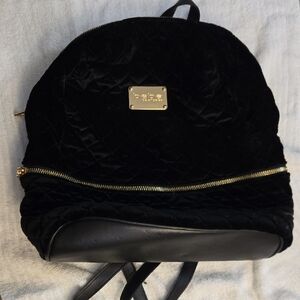 Black Quilted Backpack